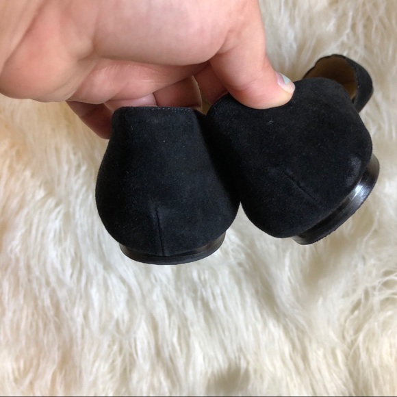 CYBER SALE🕊️Adrienne Vittadini Black Friskie Suede Pointed Toe  Flats neutral - Picture 6 of 7